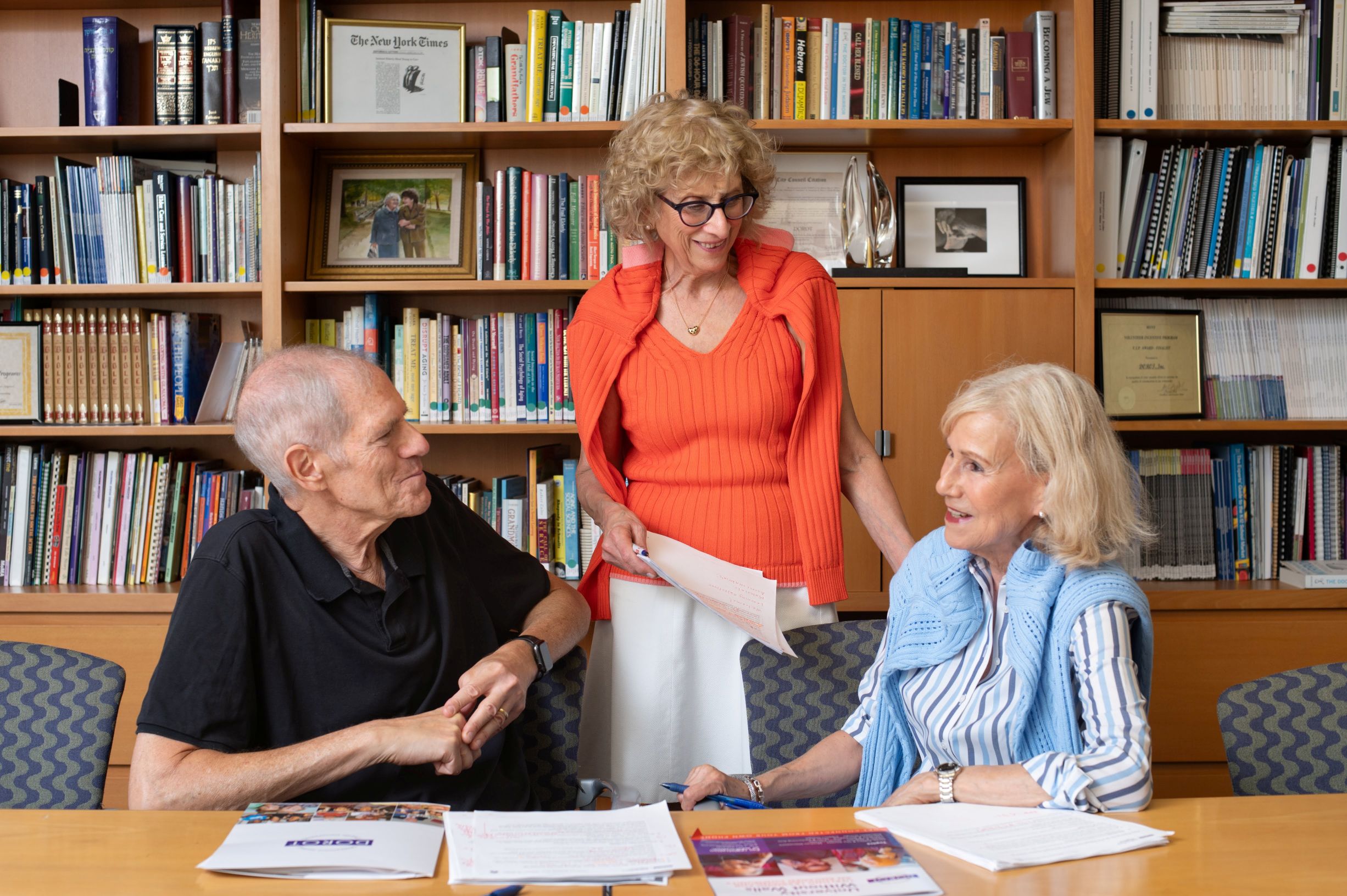 Older adult participants in DOROT's Aging Alone Together program for solo agers.