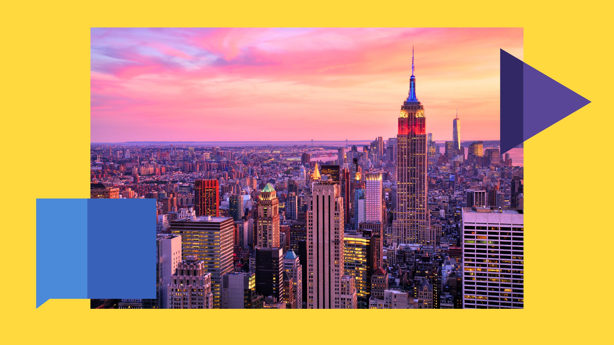 Graphic featuring a skyline photo of New York City.
